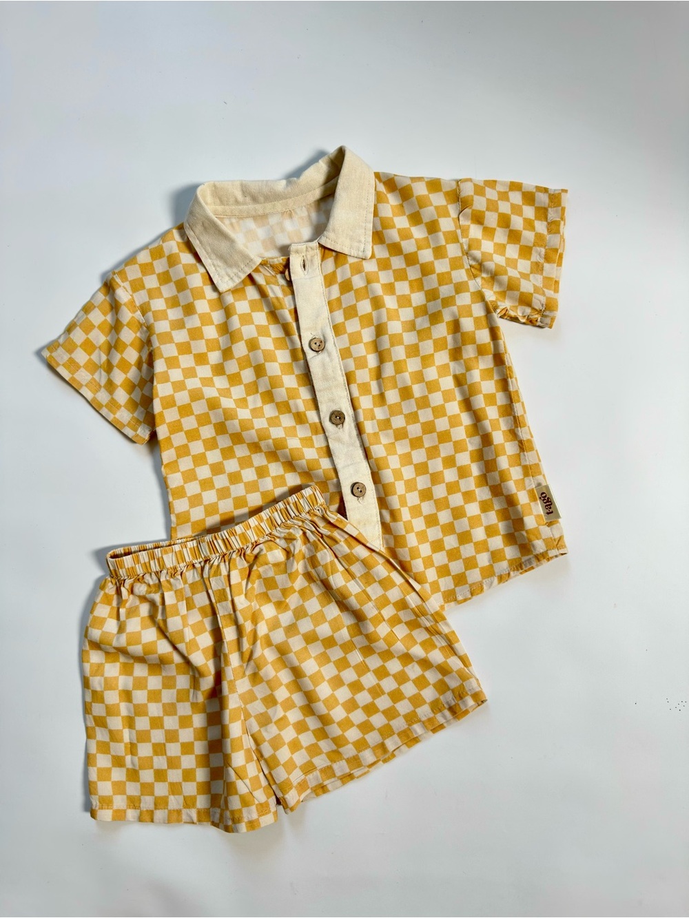 Retro set yellow unisex-kids